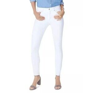 NYDJ Ami Skinny Jeans White Size 14 NWT Lift Tuck High Rise Soft
